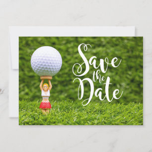 Golf caddy Spara datumet Inbjudningar