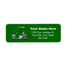 Golf Cart-Adressetiketter