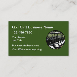 Golf Cart-Affärskort Visitkort