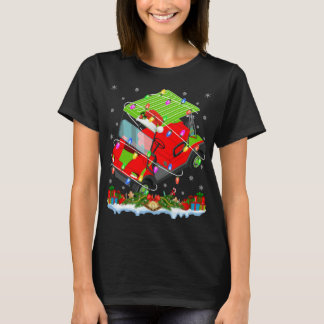 Golf Cart Älskare-familjen Matching Santa Golf Car T Shirt