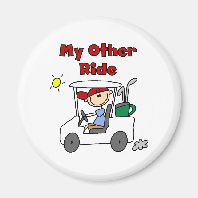 Golf Cart Annan ride Magnet (Framsidan)
