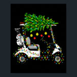 Golf Cart Christmas Tree Lights Xmas Srt Golfer Go Poster<br><div class="desc">Golf Cart Christmas Tree Lights Xmas Srt Golfer Golfing</div>