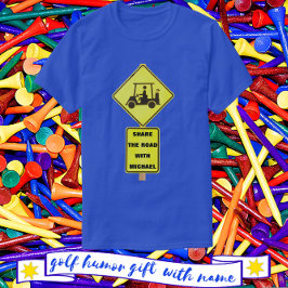 Golf Cart Driver med Namn T Shirt