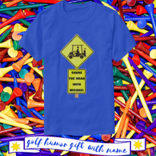 Golf Cart Driver med Namn T Shirt
