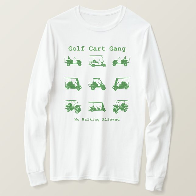 Golf Cart Gang Funny Golf Älskare Gift T Shirt (Design framsida)