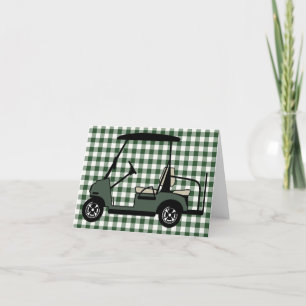 Golf Cart-hälsningskort Helgkort