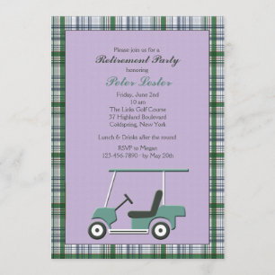Golf Cart-inbjudan Inbjudningar