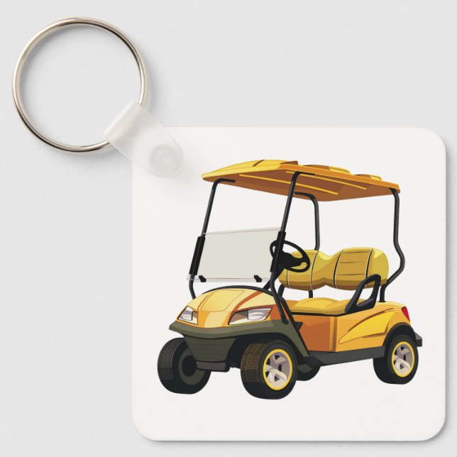 Golf Cart Keychain Nyckelring (Framsida)