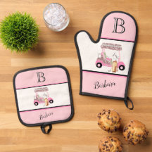 Golf Cart Klubbs Monogram Namn