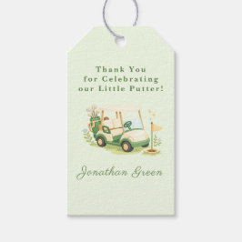 Golf Cart Little Putter Baby Shower Presentetikett