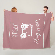 Golf Cart Live till Golf Monogrammed Dusty Ro