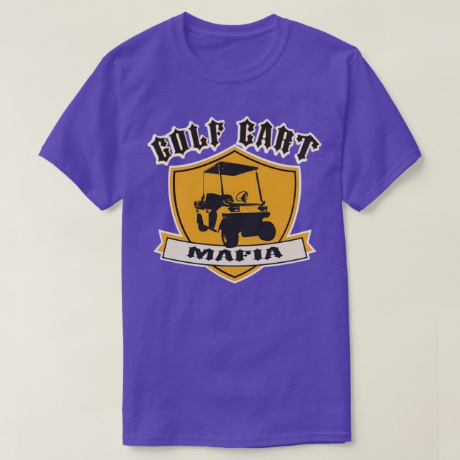 Golf Cart Mafia Stil T Shirt (Design framsida)