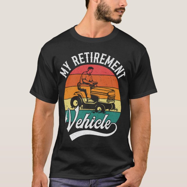 Golf Cart My Pension Fordon Funny Pension T Shirt (Framsida)
