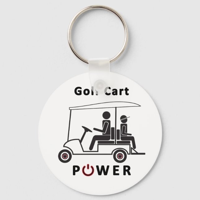 Golf Cart Power Nyckelring (Framsida)
