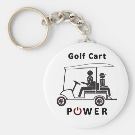 Golf Cart Power Nyckelring
