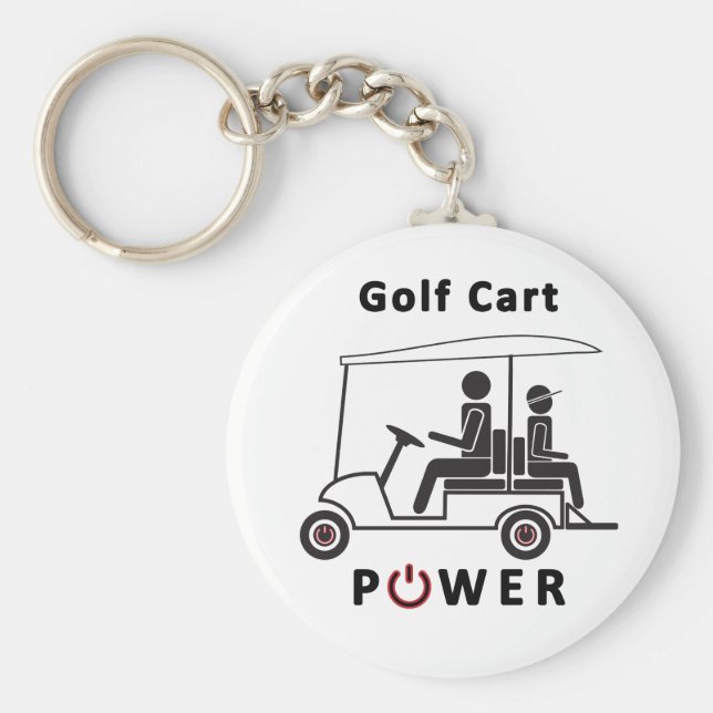 Golf Cart Power Nyckelring (Framsidan)