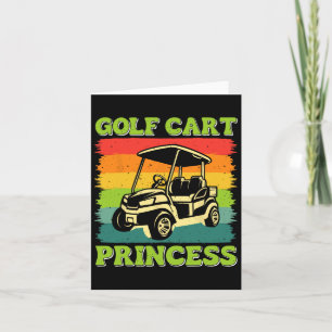 Golf Cart Princess Golf Sports Player Älskare Golf Kort