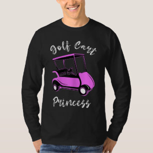 Golf Cart Princess Golfing Girl Golf Sport Älskare T Shirt