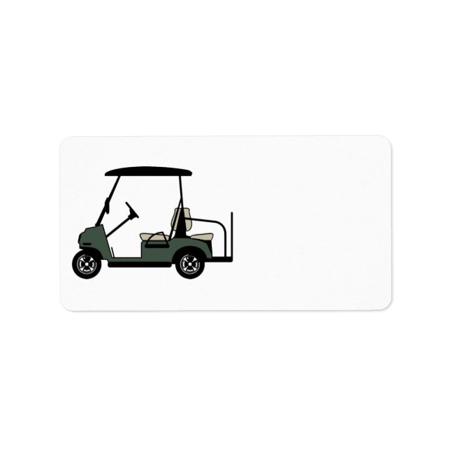 Golf Cart Return-adressetikett Adressetikett (Framsidan)