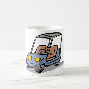 Golf Cart Roligt Sports Fordon Kaffemugg