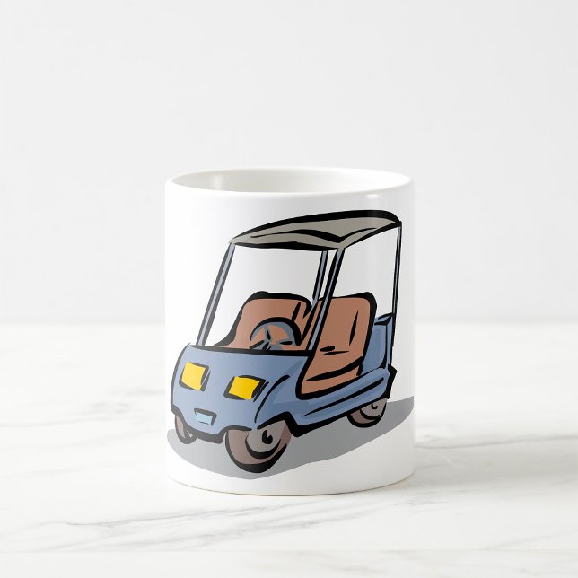 Golf Cart Roligt Sports Fordon Kaffemugg (Skapare uppladdad)
