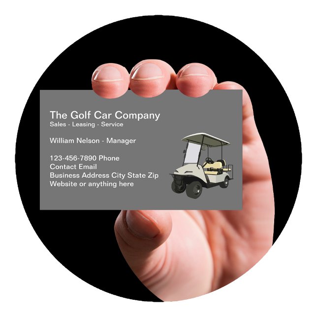 Golf Cart Sales Service-Affärskort Visitkort (Skapare uppladdad)