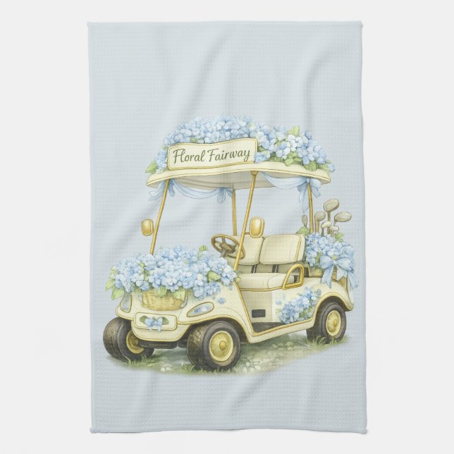Golf Cart Tea Towel Gift for Women Kökshandduk (Vertikal)