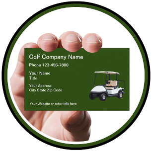 Golf Cart-tema Visitkort