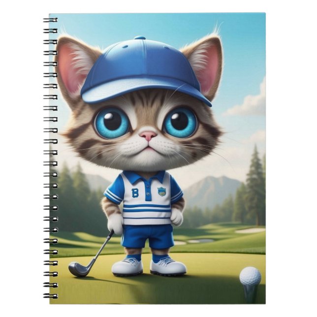 Golf Cat Anteckningsbok (Framsidan)