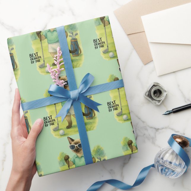 Golf Cat är golfing Best Grand Pa by Par Presentpapper (Gifting)