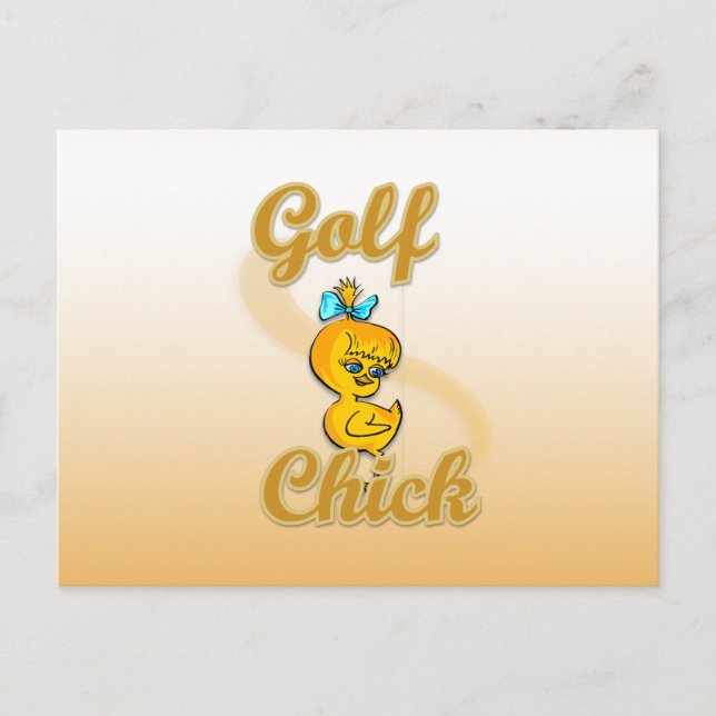 Golf-Chick Vykort (Framsida)