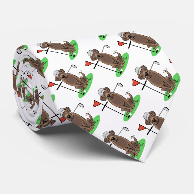 Golf Chocolate Labrador Retriever Hund - funny Slips (Rullad)