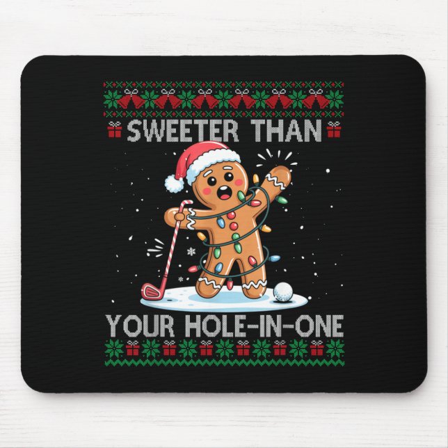 Golf Christmas Gingerbread Sweeter Than Your Hole- Musmatta (Framsidan)