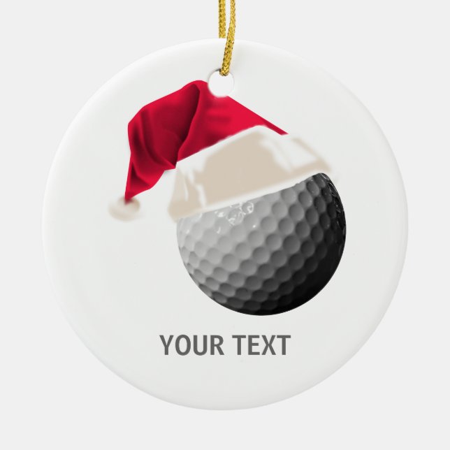 golf christmas julgransprydnad keramik (Framsidan)