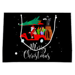Golf christmas Jultomten ridsgolfvagn