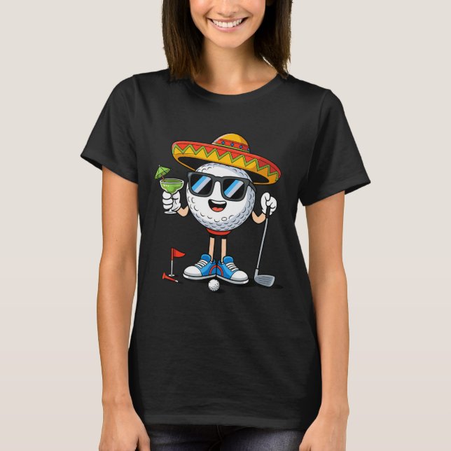 Golf cinco de mayo golf  t shirt (Framsida)