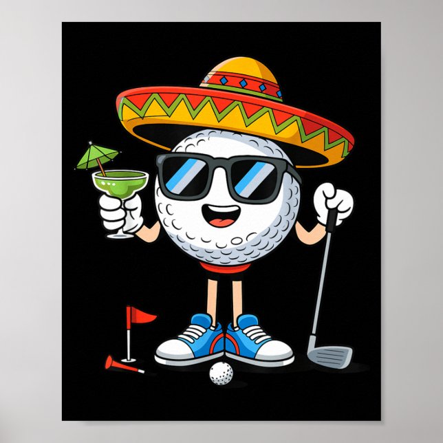 Golf cinco de mayo golfing  poster (Framsidan)