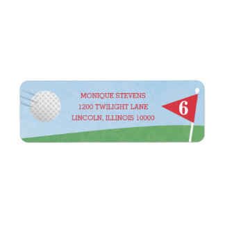 Golf Classic Party Return-adressetikett Returadress Etikett
