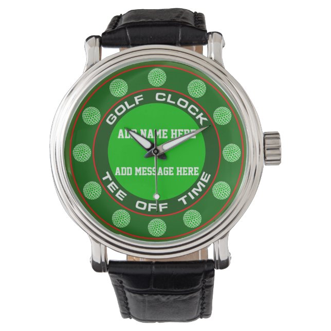 Golf Clock Watch Armbandsur (Framsida)