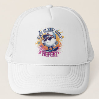 Golf Club Name Custom Trucker Hat  Keps