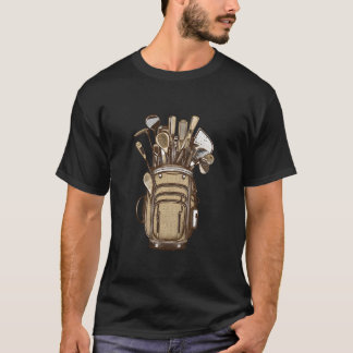 Golf Clubs Golf Bag Golfer Golfing Golf Player T Shirt