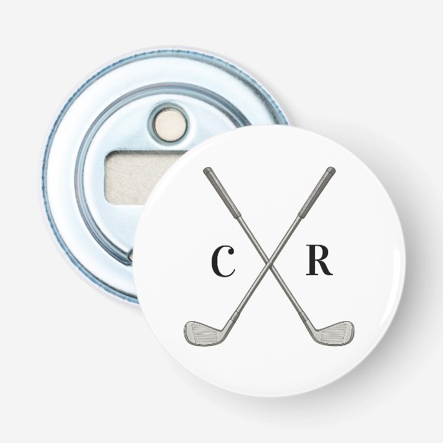 Golf Clubs Personalized Flasköppnare (Framsidan)