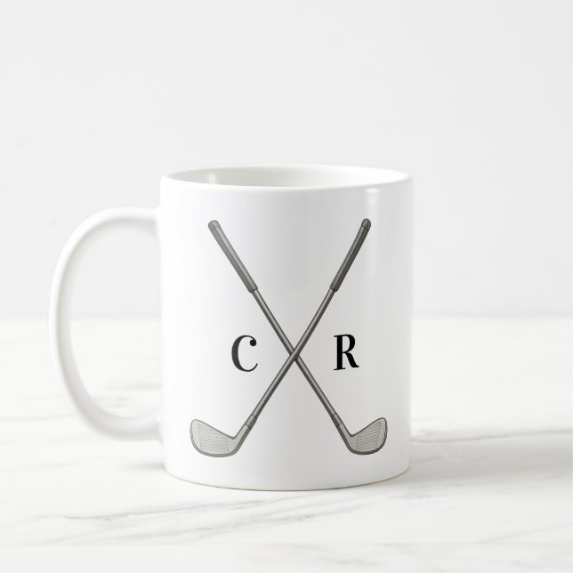 Golf Clubs Personalized Kaffemugg (Vänster)