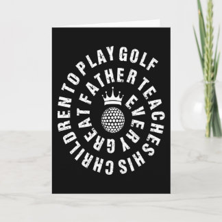 Golf Coach Gift Kort