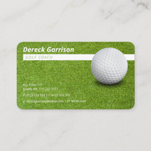 Golf Coach Idrott Visitkort