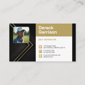 Golf Coach | Professional Golf Instructor Lesson Visitkort