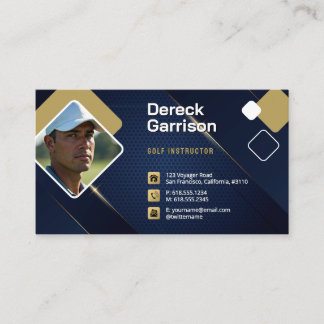 Golf Coach | Professionell Golf Instructor Lesson Visitkort