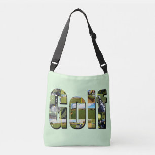 Golf Composition Bild Logotyp Axelväska