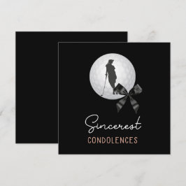Golf Condolences sympati för kvinnan golfer Kort