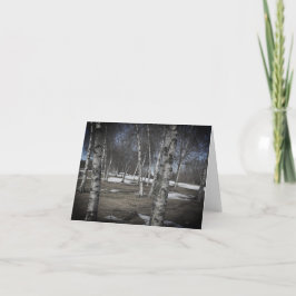 Golf Course Birch Träd Note Card Tack Kort
